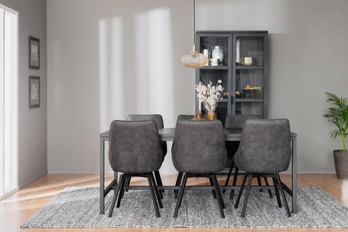 Bild 10, Everett Svartlackad ek / Svart | Rowico Home | Bonus Möbler