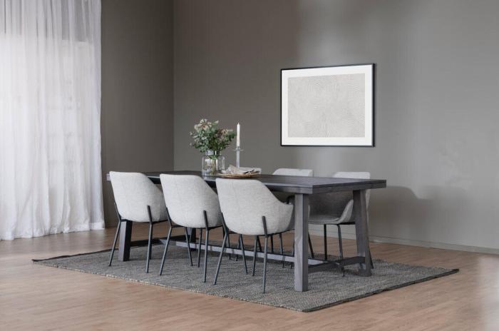 Bild 15, Brooklyn 220X95 cm Träben Lackad Mörkbrun Ek | Rowico Home | Bonus Möbler