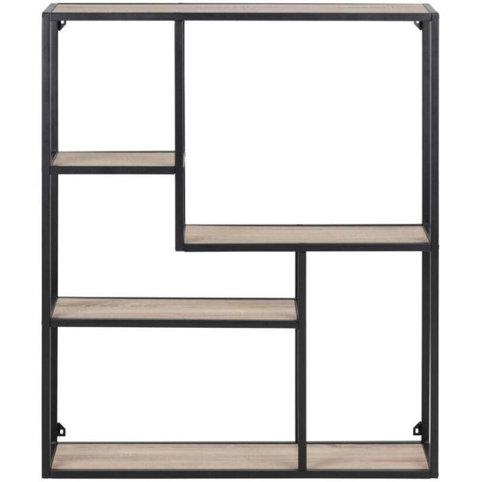 Bild 2, Seaford 3 Asymmetrisk Vägg Sonoma ek / Svart | Utgått | Bonus Möbler