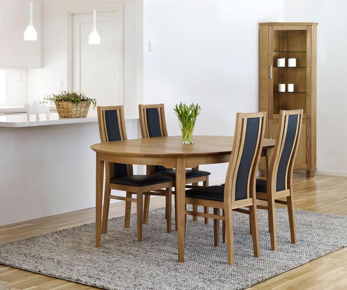 Bild 7, Hovdala Runt Ø115-160/205 cm Oljad ek | Torkelson | Bonus Möbler