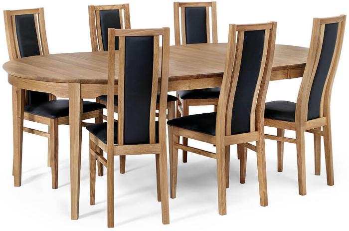 Bild 6, Hovdala Runt Ø115-160/205 cm Oljad ek | Torkelson | Bonus Möbler