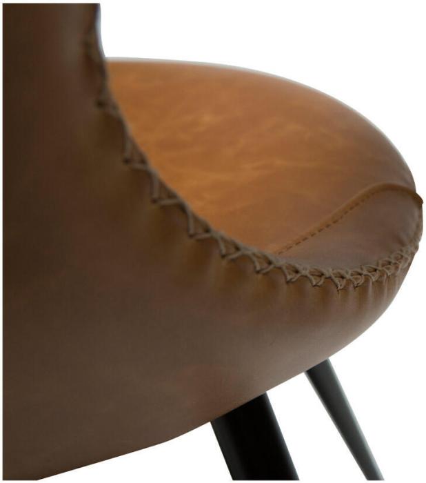 Bild 6, Flair Läder / Runda Svart Light Brown | Dan-Form | Bonus Möbler