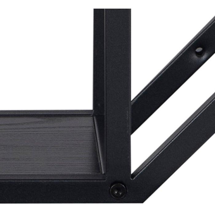 Bild 6, Seaford 3 Oktogon Vägg Melamin Svart / Svart | Utgått | Bonus Möbler