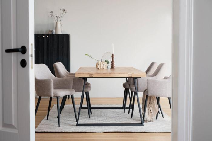 Bild 8, Brooklyn 220X95 cm U Metallben Lackad Ek | Rowico Home | Bonus Möbler