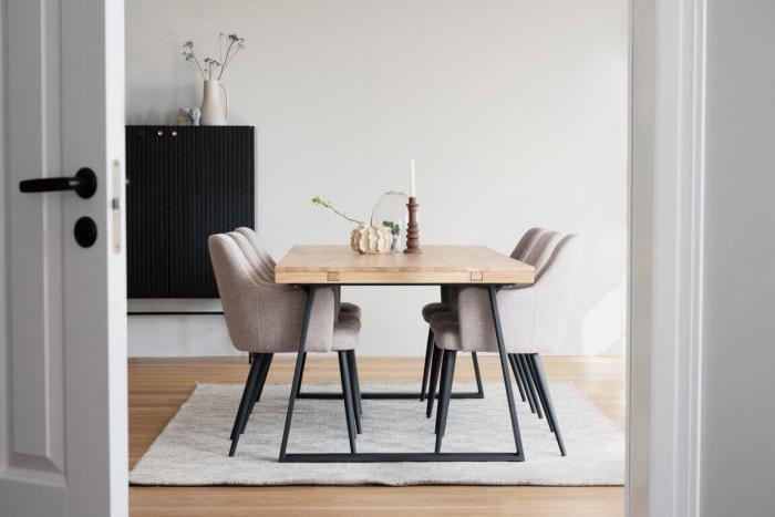 Bild 9, Brooklyn 220X95 cm U Metallben Lackad Ek | Rowico Home | Bonus Möbler