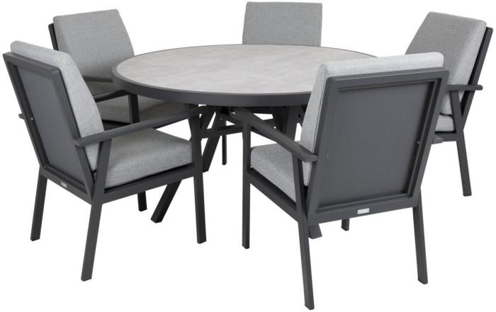 Bild 2, Samvaro Ø140 cm Antracit / Grå - Brafab - Bonus Möbler