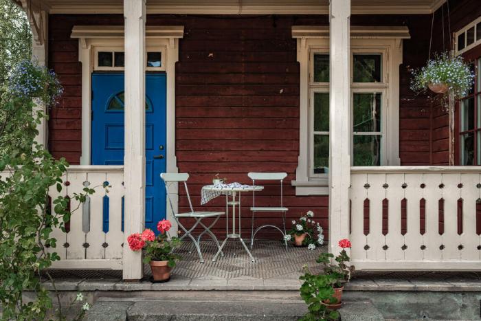 Bild 11, Bryggeri Trefotsbord Ø60 cm Vitlackad Ek / Varmförzinkat Stativ - Grythyttan Stålmöbler - Bonus Möbler