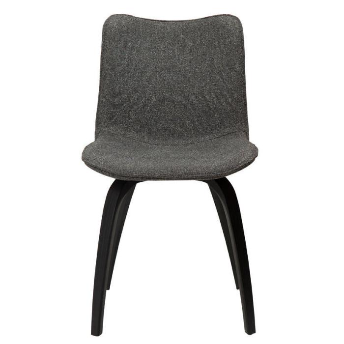 Bild 2, Glee Bouclétyg, svarta ben Pebble Grey | Dan-Form | Bonus Möbler