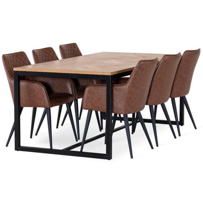 Bild 3, Fishbone 190X95 cm Oljad ek | Utgått | Bonus Möbler