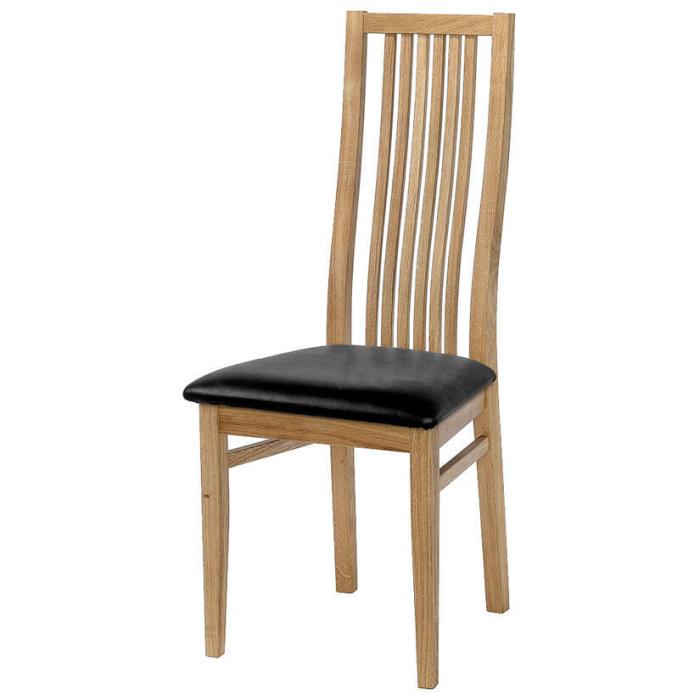 Bild 3, Allegro Oljad Ek Stolar Läder Svart | Torkelson | Bonus Möbler