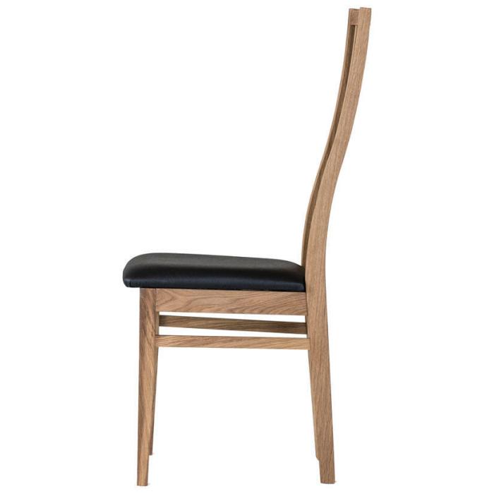 Bild 5, Allegro Oljad Ek Stolar Läder Svart | Torkelson | Bonus Möbler