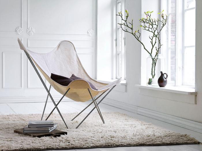 Bild 3, Cotton Canvas Mariposa utan läderhörn Black | Cuero Design | Bonus Möbler