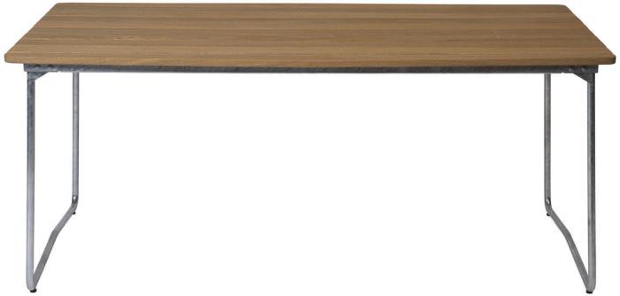 Bild 2, Bord B31 170x92 cm Oljad Ek / Varmförzinkat Stativ | Grythyttan Stålmöbler | Bonus Möbler