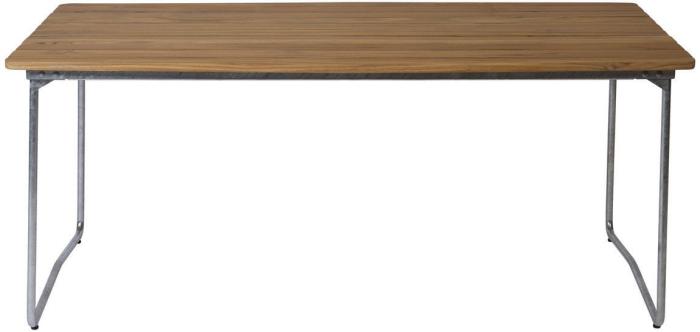 Bild 3, Bord B31 170 och Fåtölj A2 Obehandlad Teak / Varmförzinkat Stativ | Grythyttan Stålmöbler | Bonus Möbler