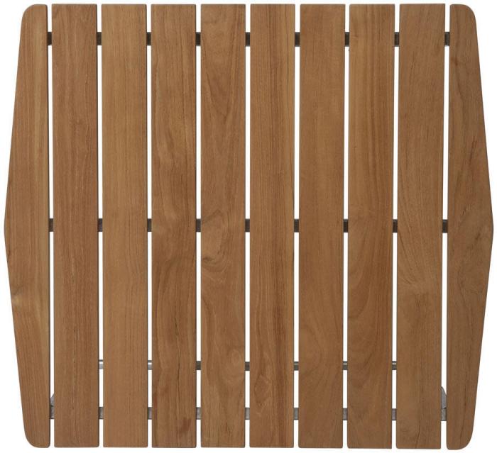 Bild 5, Bord B31 84 och Stol 1 Obehandlad Teak / Varmförzinkat Stativ - Grythyttan Stålmöbler - Bonus Möbler