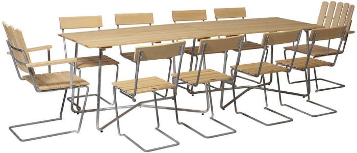 Bild 10, Stol 1 Oljad Furu / Varmförzinkat Stativ | Grythyttan Stålmöbler | Bonus Möbler