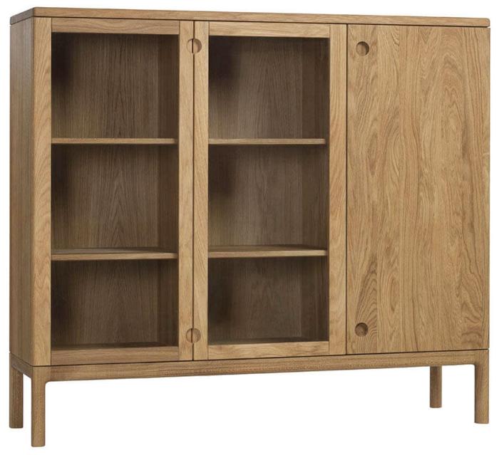 Bild 2, Prio Hög Ek Glasdörrar / trädörr | Stolab | Bonus Möbler