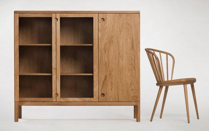 Bild 8, Prio Hög Ek Glasdörrar / trädörr | Stolab | Bonus Möbler