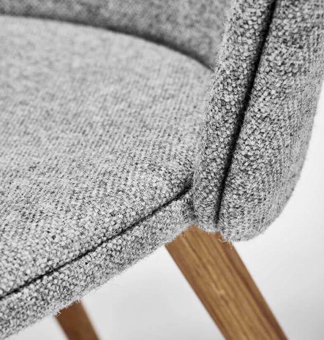 Bild 3, Miss Holly Helklädd Björk Tyg Kvadrat Hallingdal Grey | Stolab | Bonus Möbler