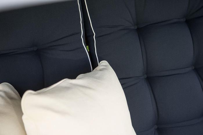 Bild 7, Texas 90 Hög 56 cm bred Navy med vit kant polyester - Hillerstorp - Bonus Möbler