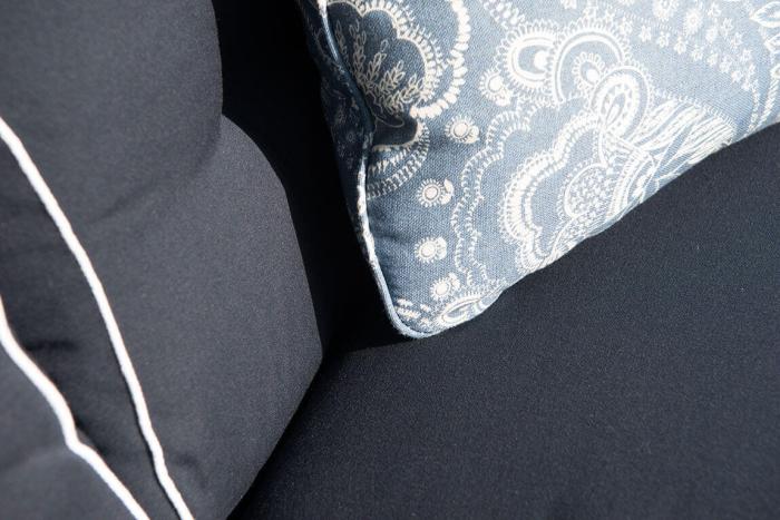 Bild 8, Texas 90 Hög 56 cm bred Navy med vit kant polyester - Hillerstorp - Bonus Möbler