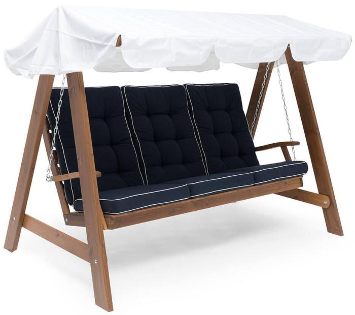 Bild 9, Texas 90 Hög 56 cm bred Navy med vit kant polyester - Hillerstorp - Bonus Möbler