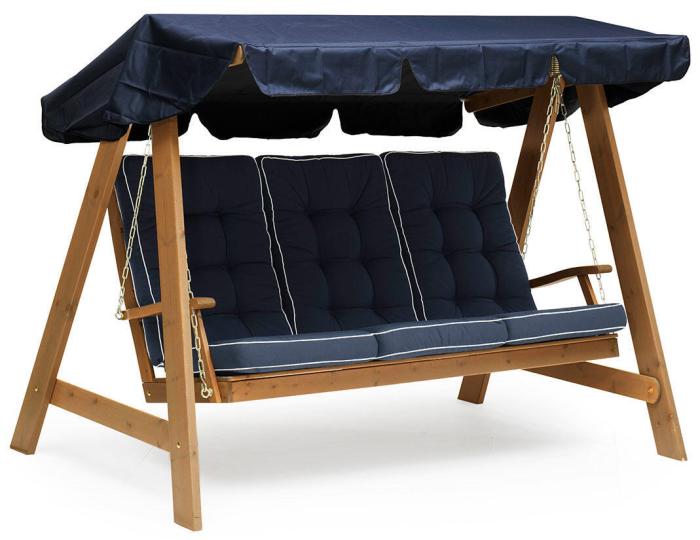 Bild 10, Texas 90 Hög 56 cm bred Navy med vit kant polyester - Hillerstorp - Bonus Möbler