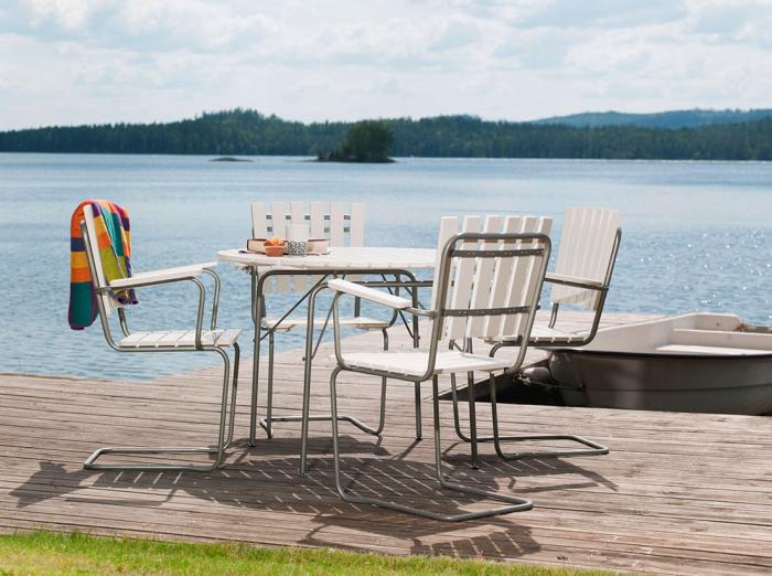 Bild 3, Sandhamn Ø100 cm Furu Vit - Hillerstorp - Bonus Möbler