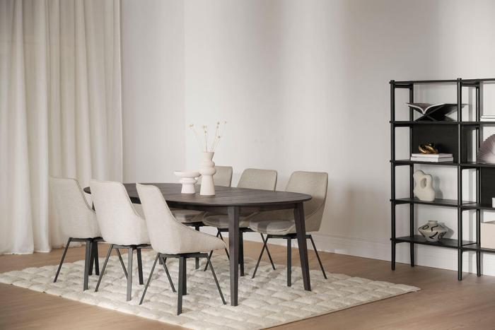 Bild 10, Filippa Runt 120-165X120 cm Mörkbrun ek - Rowico Home - Bonus Möbler