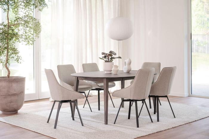 Bild 13, Filippa Runt 120-165X120 cm Mörkbrun ek - Rowico Home - Bonus Möbler