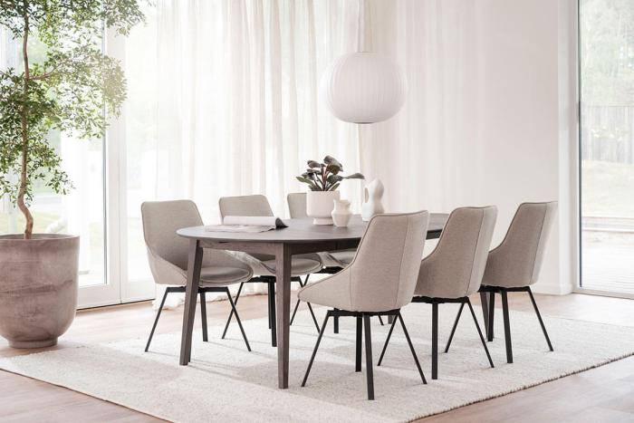 Bild 14, Filippa Runt 120-165X120 cm Mörkbrun ek - Rowico Home - Bonus Möbler