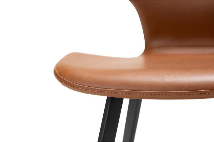 Bild 7, S.I.T Konstläder Vintage, svarta ben Light Brown - Dan-Form - Bonus Möbler