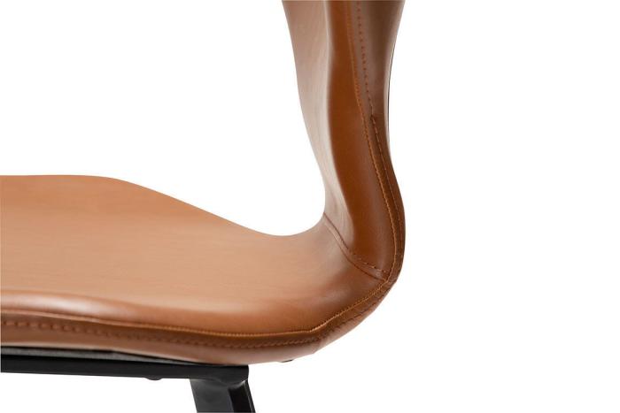 Bild 8, S.I.T Konstläder Vintage, svarta ben Light Brown - Dan-Form - Bonus Möbler