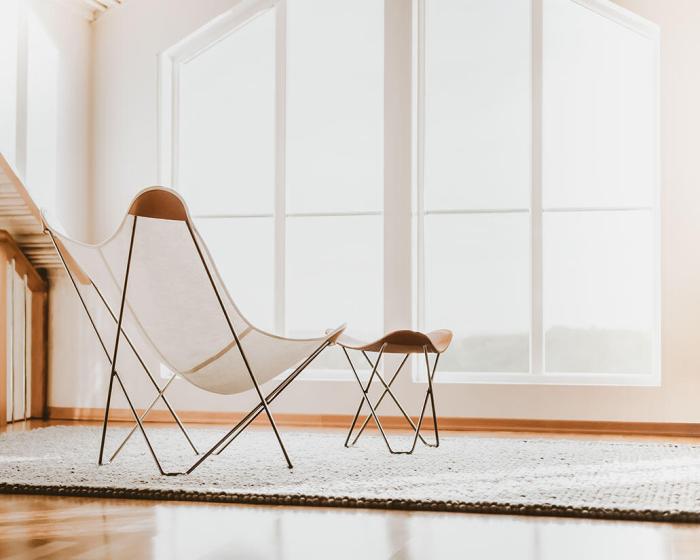 Bild 8, Cotton Canvas Mariposa med läderhörn Offwhite | Cuero Design | Bonus Möbler