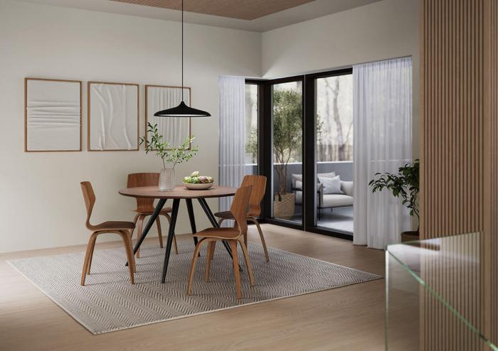 Bild 6, Eclipse Ø120 cm Walnut veneer / Black - Dan-Form - Bonus Möbler