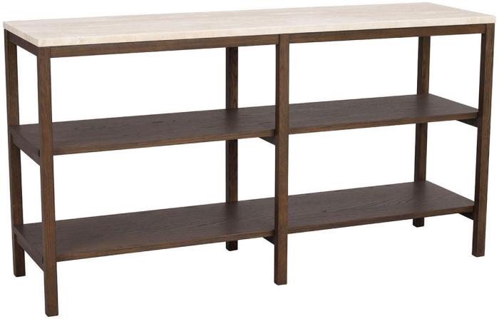 Bild 2, Orwel H75 cm Beige travertin / Brun ek | Rowico Home | Bonus Möbler