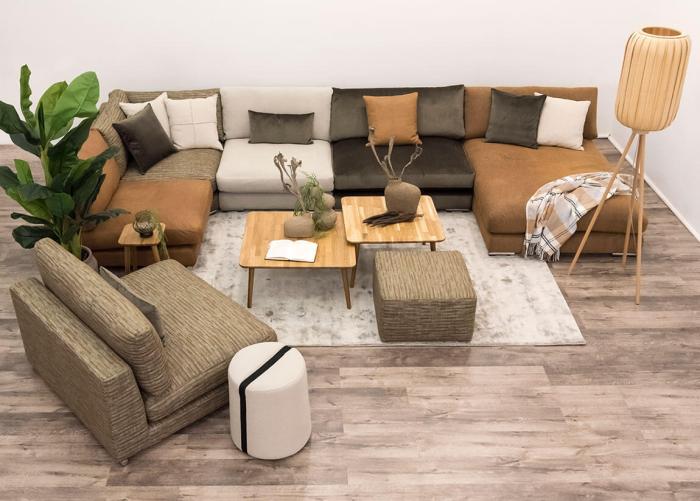 Bild 2, State Arm 4 + 1,5-sits 98 + 1,5-sits 98 + hörn + pall | Burhéns | Bonus Möbler