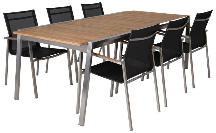 Bild 6, Naos 220-320X100 cm Rostfritt stål - Brafab - Bonus Möbler