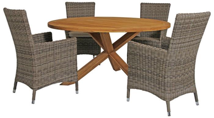 Bild 3, Eios Ø150 cm Teak - Brafab - Bonus Möbler