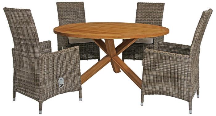 Bild 4, Eios Ø150 cm Teak - Brafab - Bonus Möbler