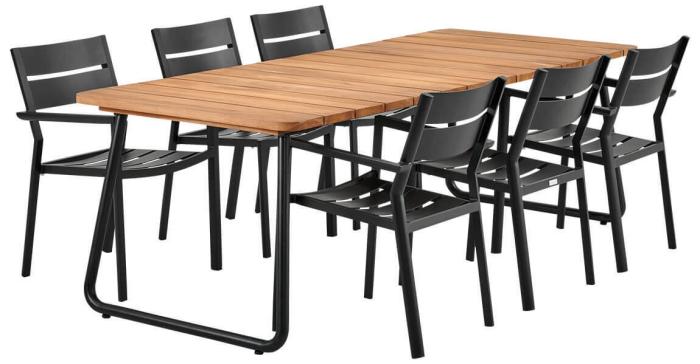 Bild 3, Nolli 225x90 cm Teak - Brafab - Bonus Möbler