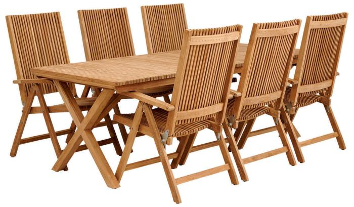 Bild 4, Julita 220X90 cm Teak - Brafab - Bonus Möbler