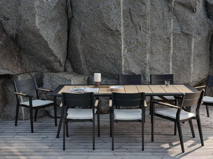 Bild 4, Chios Svart / Teak 175X100 cm - Brafab - Bonus Möbler