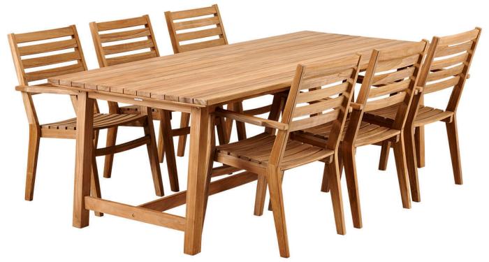 Bild 3, Keros 220X100 cm Teak - Brafab - Bonus Möbler