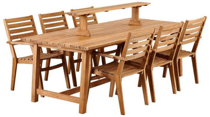 Bild 4, Keros 220X100 cm Teak - Brafab - Bonus Möbler