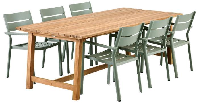 Bild 5, Keros 220X100 cm Teak - Brafab - Bonus Möbler