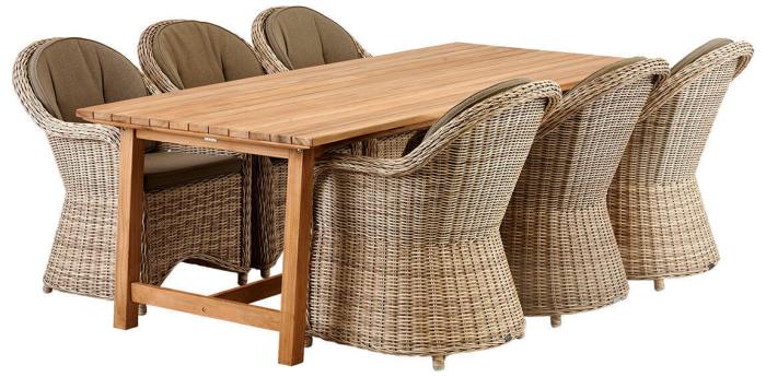 Bild 8, Keros 220X100 cm Teak - Brafab - Bonus Möbler