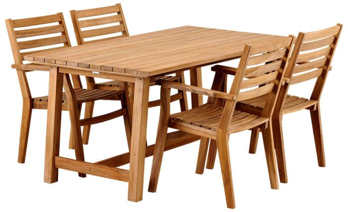 Bild 3, Keros 160X90 cm Teak - Brafab - Bonus Möbler