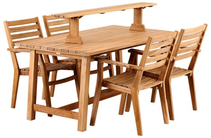 Bild 4, Keros 160X90 cm Teak - Brafab - Bonus Möbler