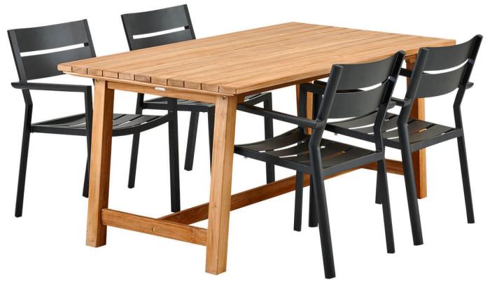 Bild 6, Keros 160X90 cm Teak - Brafab - Bonus Möbler